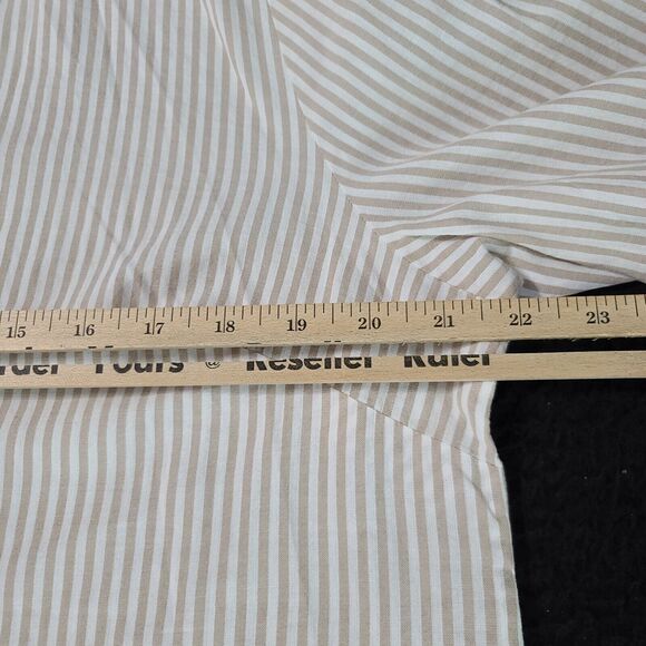 Chico's Womens Button Up Blouse Multicolor Size 2 100% Cotton 3/4 Sleeve Collar - Picture 5 of 12